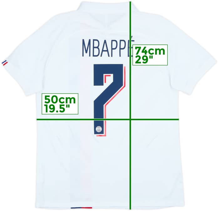 2019-20 Paris Saint-Germain Auténtica Tercera Camiseta Mbappe #7 - 10/10 - (L)