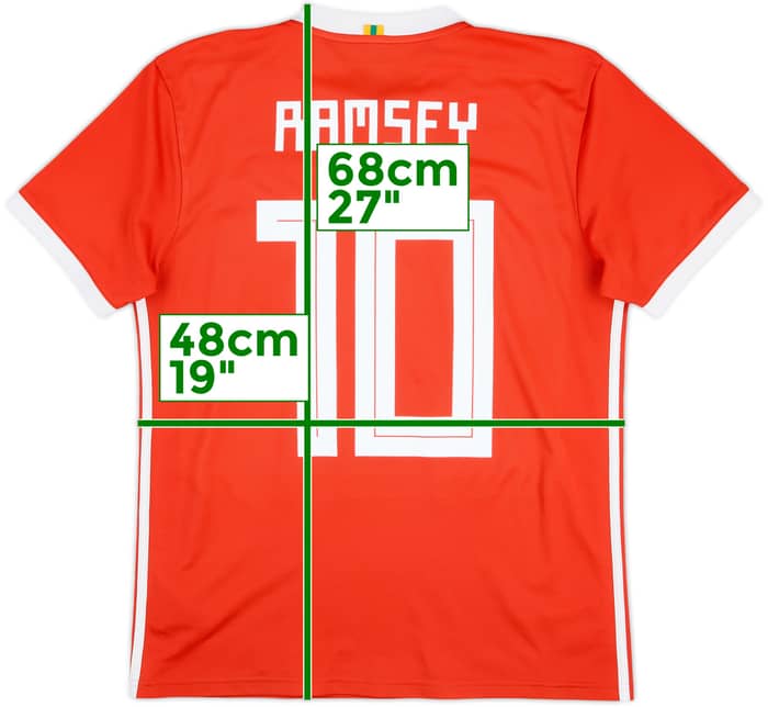 2018-19 Wales Home Shirt Ramsey #10 - 10/10 - (M)