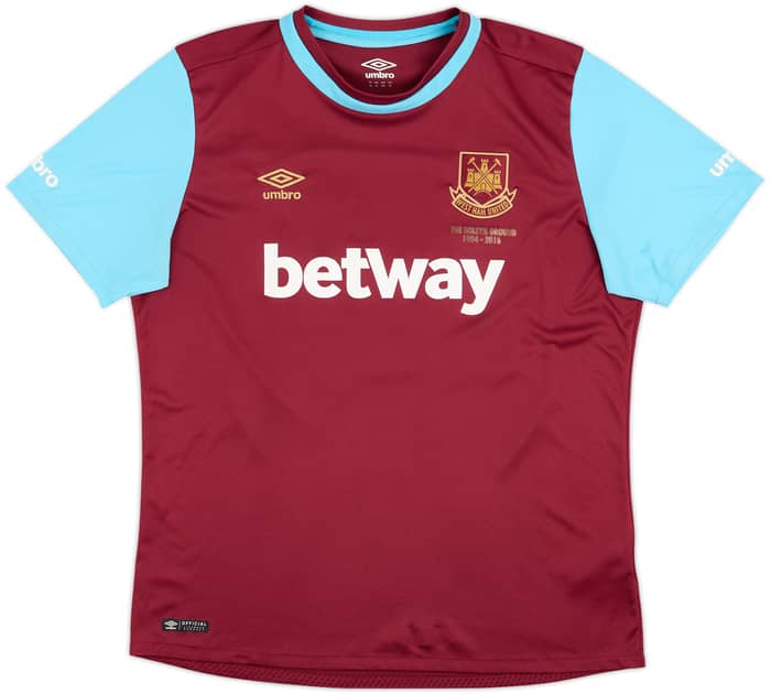 2015-16 West Ham 'Boleyn' Home Shirt Noble #16 - 8/10 - (XL)