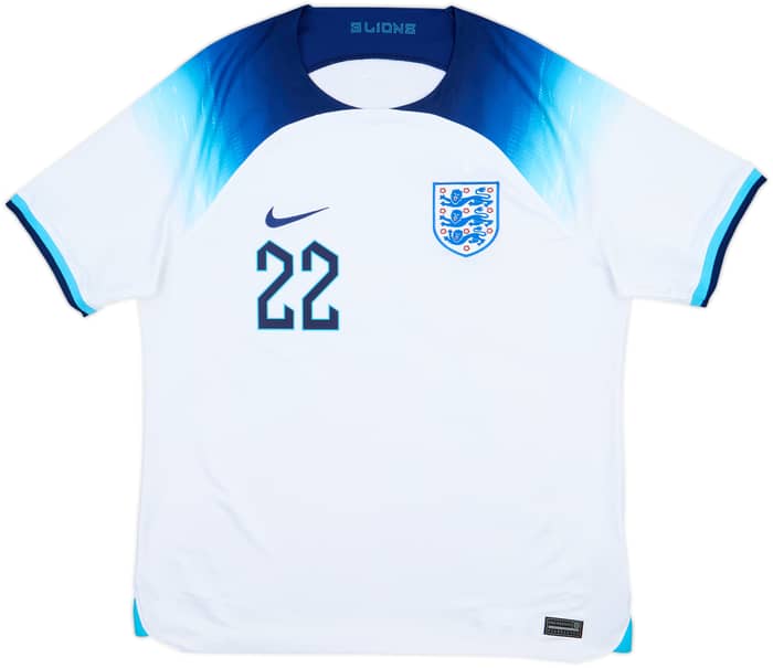 2022-23 England Home Shirt Bellingham #22 - 8/10 - (L)
