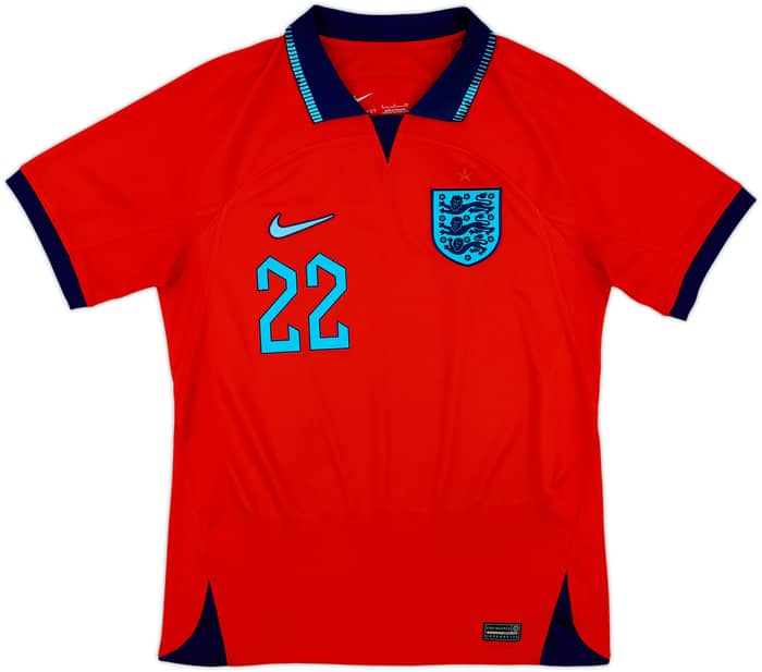 2022-23 England Away Shirt Bellingham #22 - 8/10 - (S)