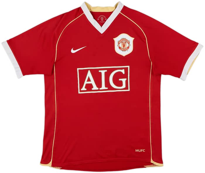 2006-07 Manchester United Signed Home Shirt Rooney #8 - 6/10 - (XL.Boys)