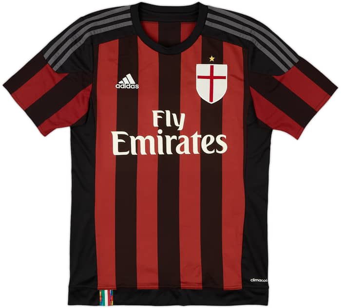 2015-16 AC Milan Home Shirt Balotelli #45 - 8/10 - (S)