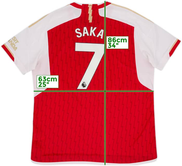 2023-24 Arsenal Home Shirt Saka #7 - 6/10 - (XXL)