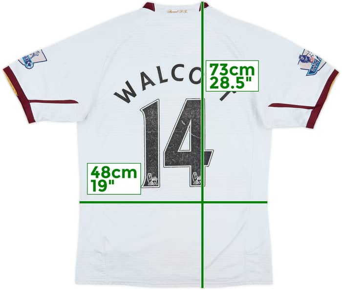 2007-08 Arsenal Away Shirt Walcott #14 - 4/10 - (S)