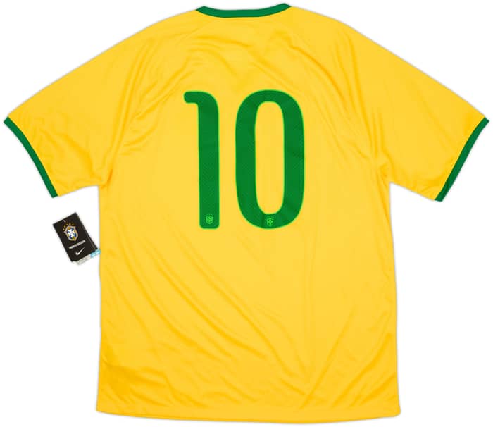 2014-15 Brazil Home Shirt #10 (L)