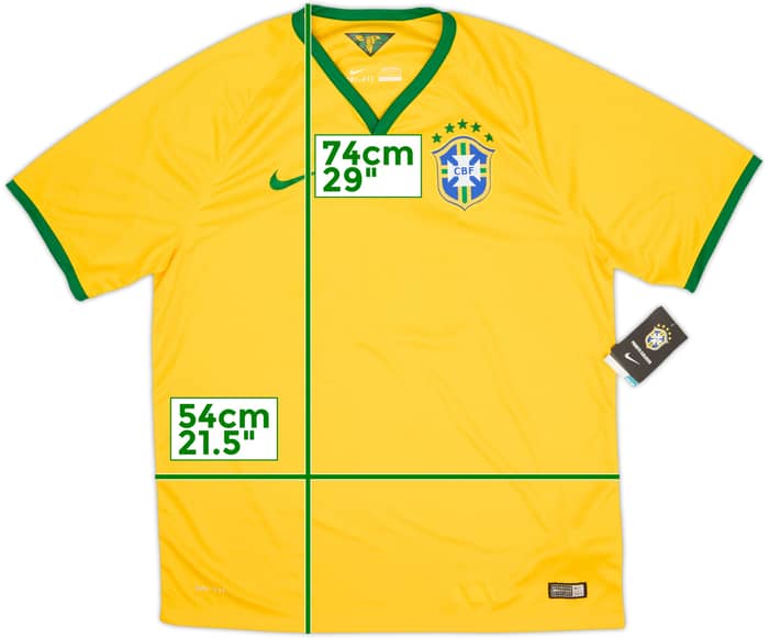 2014-15 Brazil Home Shirt #10 (L)