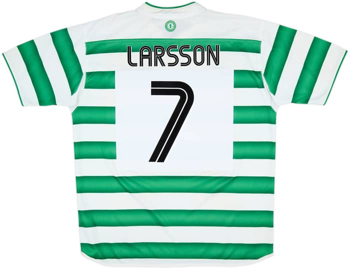 2003-04 Celtic Home Shirt Larsson #7 - 7/10 - (XL)