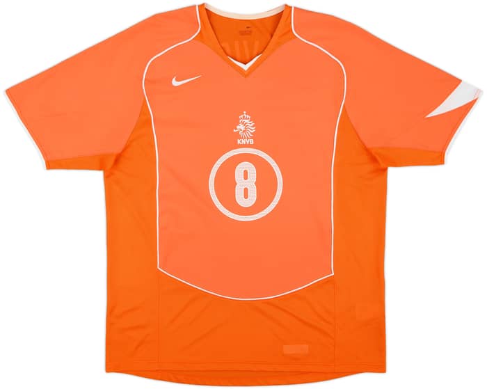 2004-06 Netherlands Home Shirt Davids #8 - 6/10 - (XL)