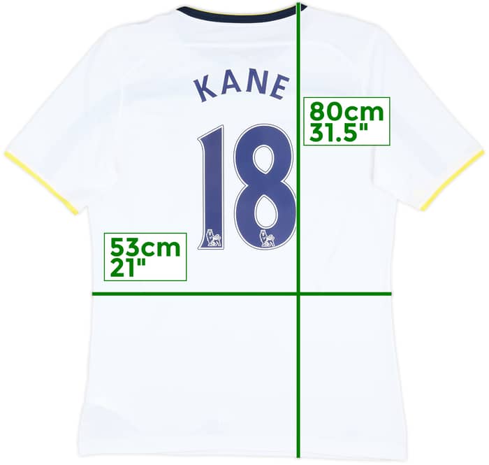 2014-15 Tottenham Home Shirt Kane #18 - 9/10 - (XL)