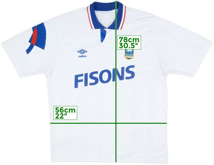 1991-92 Ipswich Away Shirt - 9/10 - (XL)