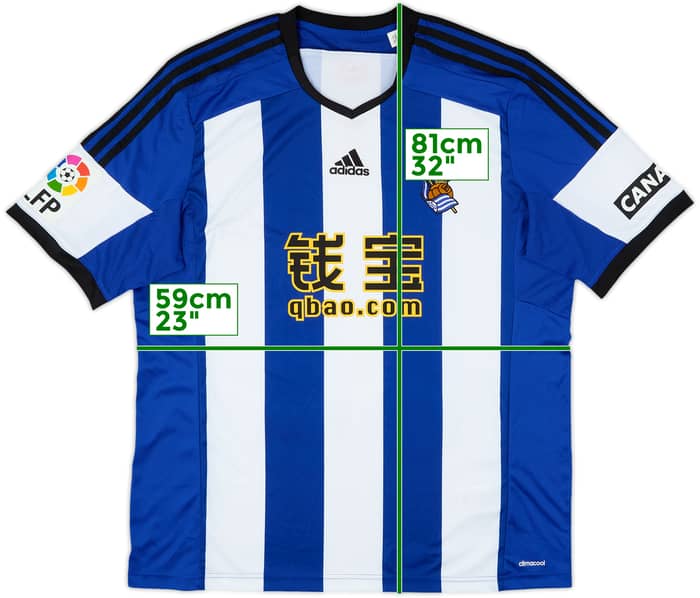 2014-15 Real Sociedad Home Shirt - 8/10 - (XL)