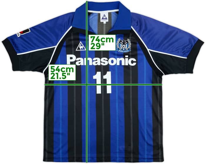 1999-00 Gamba Osaka Home Shirt #11 - 9/10 - (L)