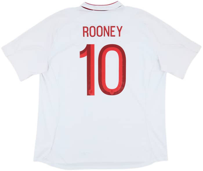 2012-13 England Home Shirt Rooney #10 - 7/10 - (3XL)