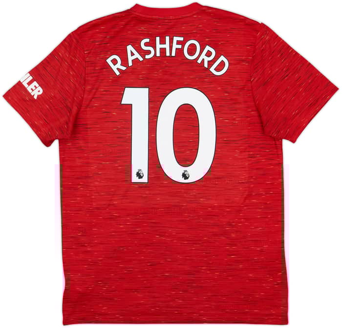 2020-21 Manchester United Home Shirt Rashford #10 - 10/10 - (L)