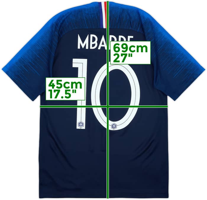 2018 France Home Shirt Mbappe #10 - 9/10 - (S)