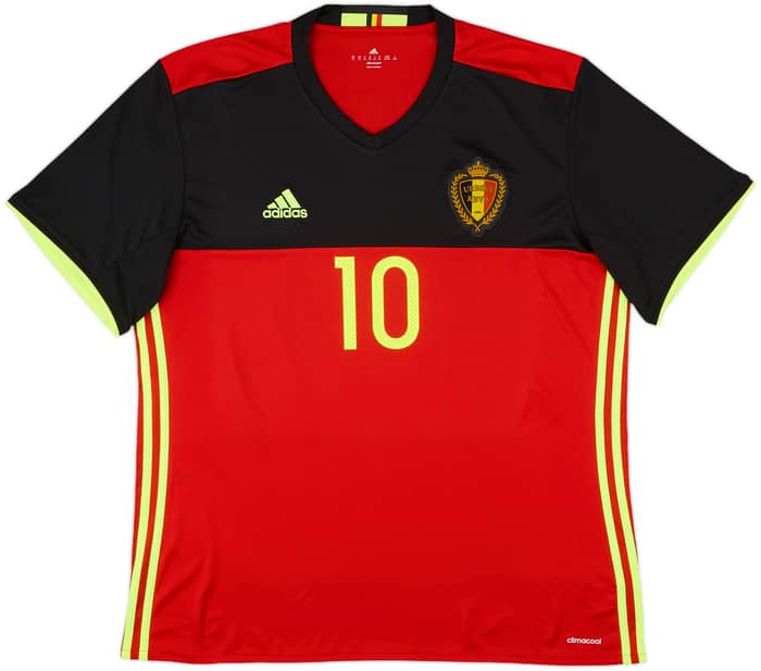 2016-17 Belgium Home Shirt E. Hazard #10 - 9/10 - (XL)