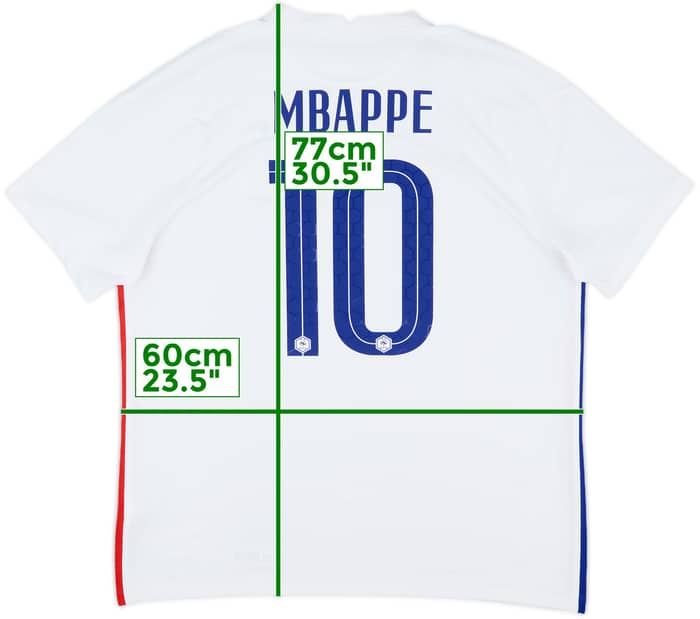 2020-21 France Away Shirt Mbappe #10 - 7/10 - (XL)