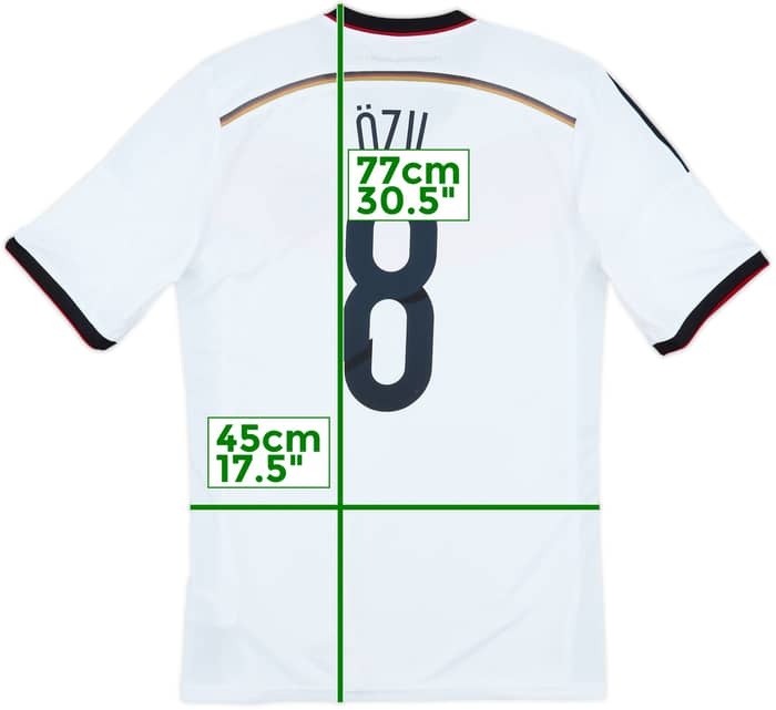 2014-15 Germany Home Shirt Ozil #8 - 8/10 - (M)