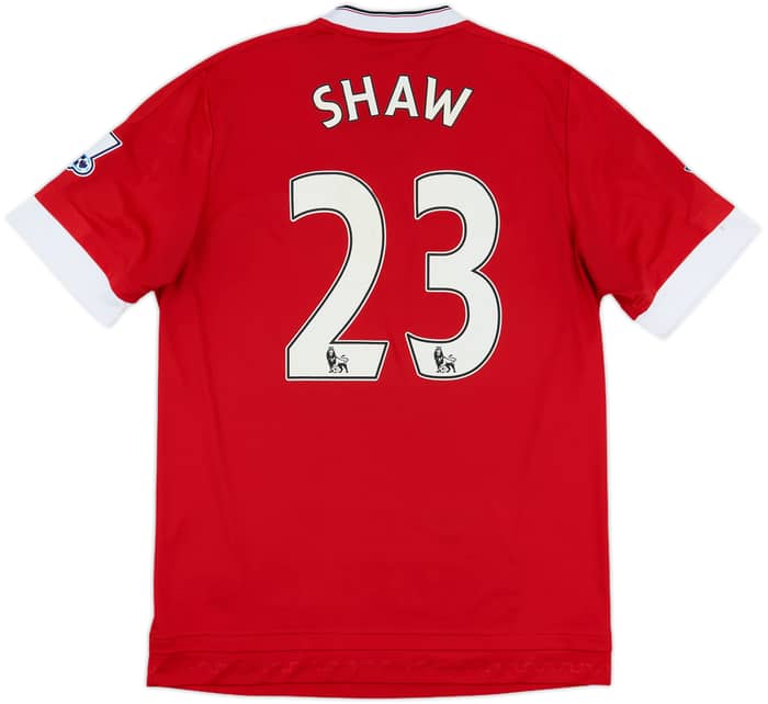 2015-16 Manchester United Home Shirt Shaw #23 - 7/10 - (M)