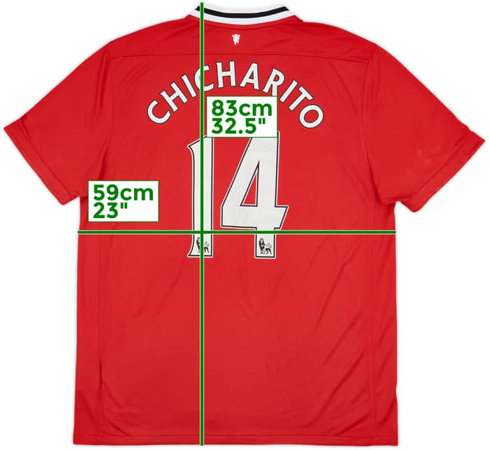 2011-12 Manchester United Home Shirt Chicharito #14 - 6/10 - (XL)
