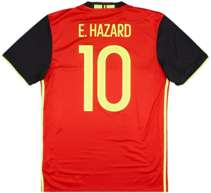 2016-17 Belgium Home Shirt E. Hazard #10 - 8/10 - (M)