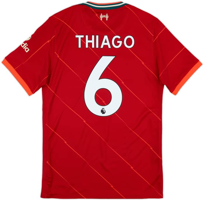 2021-22 Liverpool Home Shirt Thiago #6 - 8/10 - (S)