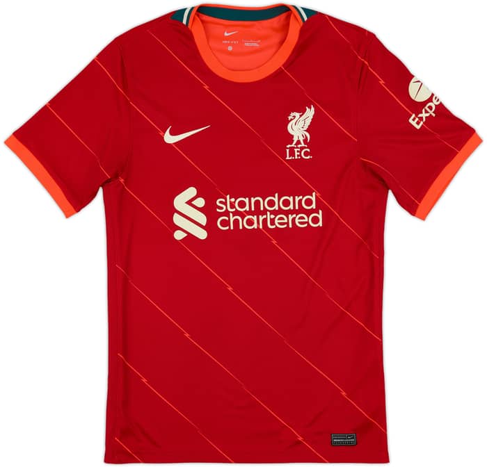2021-22 Liverpool Home Shirt Thiago #6 - 8/10 - (S)