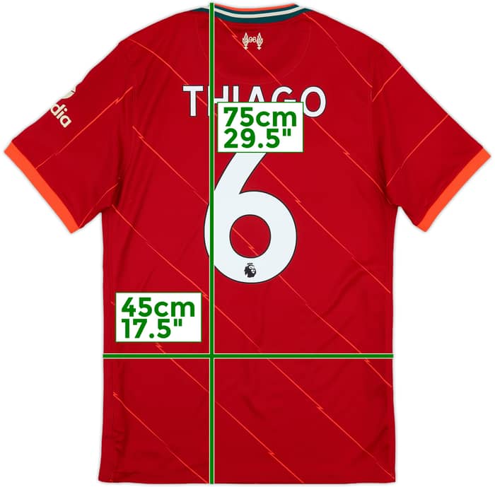 2021-22 Liverpool Home Shirt Thiago #6 - 8/10 - (S)