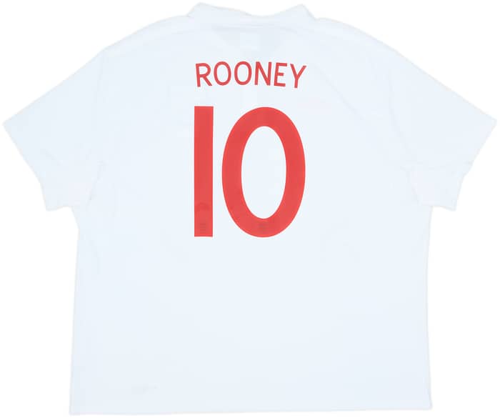2009-10 England Home Shirt Rooney #10 - 8/10 - (4XL)