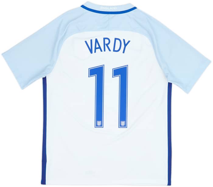2016-17 England Home Shirt Vardy #11 - 8/10 - (M)