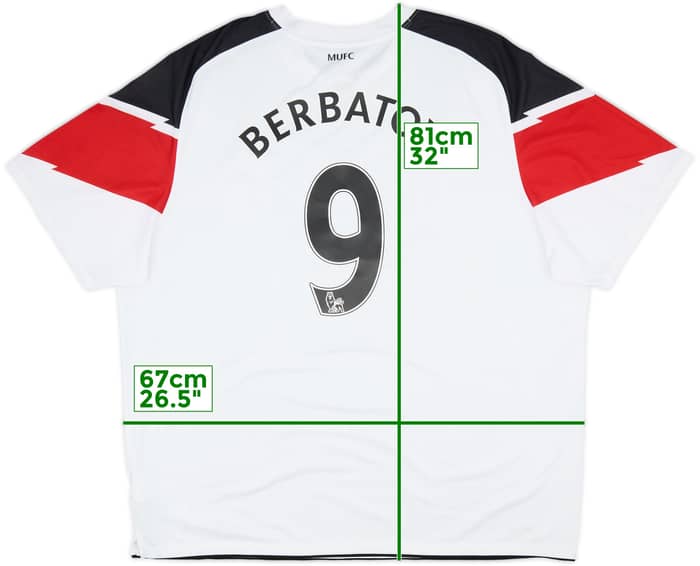 2010-12 Manchester United Away Shirt Berbatov #9 - 8/10 - (3XL)