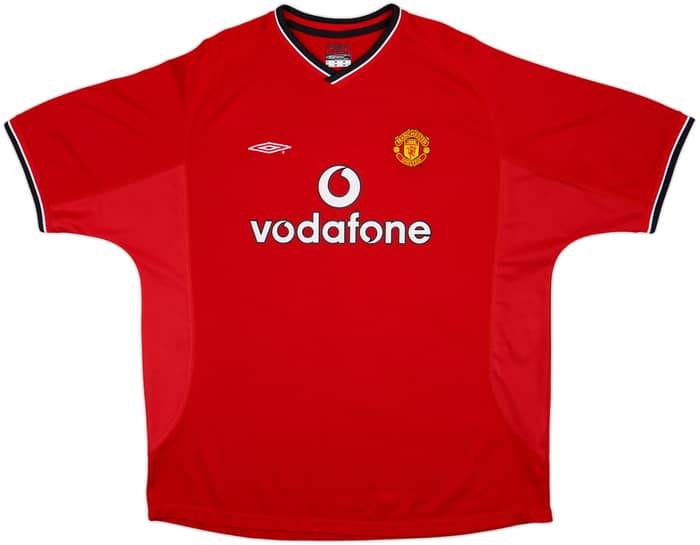 2000-02 Manchester United Home Shirt Beckham #7 - 9/10 - (XXL)