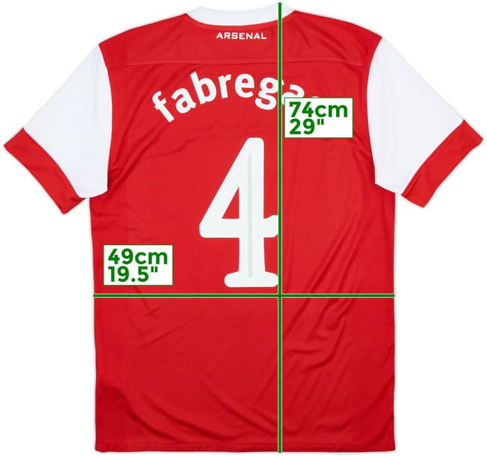 2010-11 Arsenal Home Shirt Fabregas #4 - 7/10 - (M)