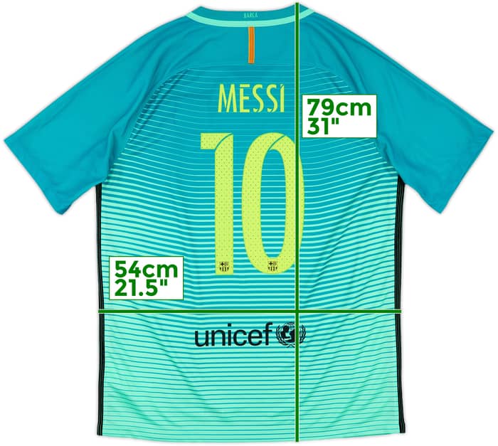 2016-17 Barcelona Third Shirt Messi #10 - 8/10 - (L)
