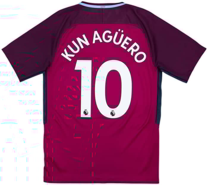 2017-18 Manchester City Away Shirt Kun Aguero #10 - 8/10 - (S)
