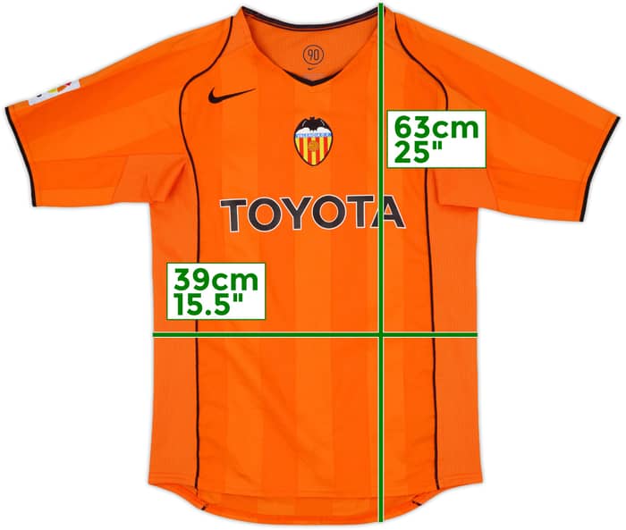 2004-05 Valencia Away Shirt - 9/10 - (M.Boys)