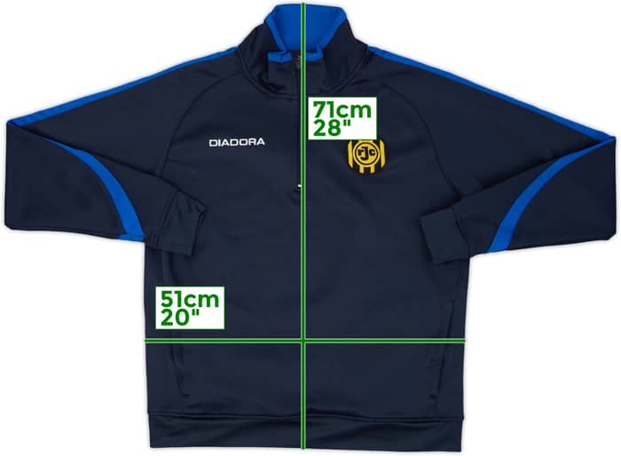 2010-11 Roda JC Diadora 1/4 Zip Training Top - 8/10 - (M)