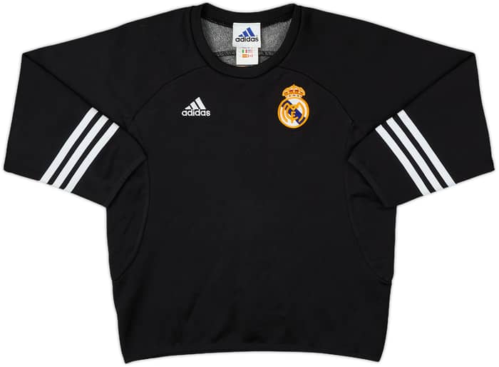 2001-02 Real Madrid adidas Sweat Top - 8/10 - (S.Boys)