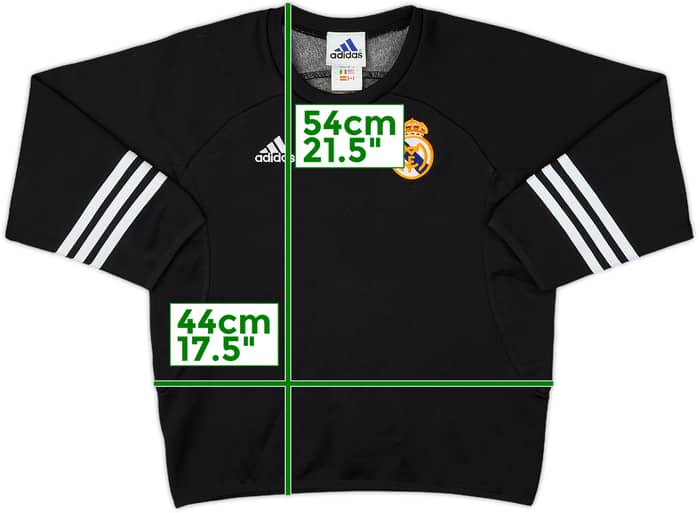2001-02 Real Madrid adidas Sweat Top - 8/10 - (S.Boys)