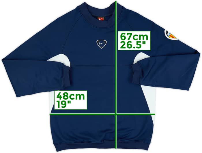 2000-01 Valencia Nike Sweat Top - 8/10 - (L.Boys)