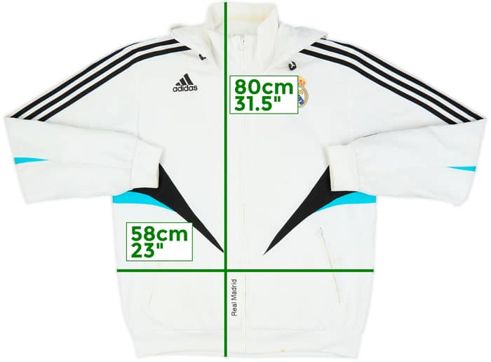 2008-09 Real Madrid adidas Hooded Track Jacket - 5/10 - (L)