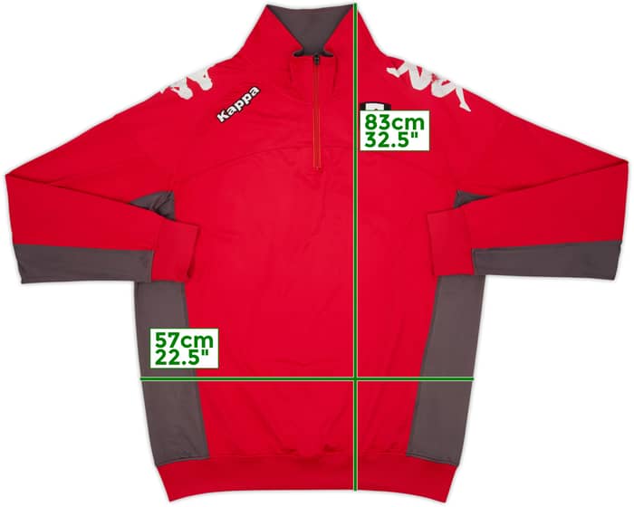 2010-11 Fulham Kappa 1/4 Zip Drill Top - 5/10 - (XXL)