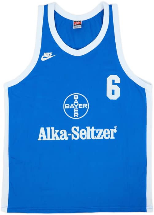 1996-97 Bayer Leverkusen Nike Basketball Jersey #6 - 9/10 - (XL)