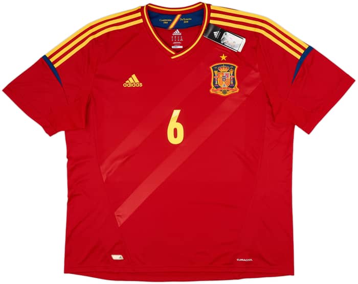 2011-12 Spain Home Shirt A.Iniesta #6 (XXL)