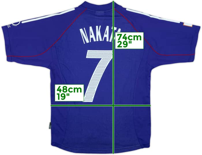 2002-04 Japan Home Shirt Nakata #7 - 8/10 - (M)
