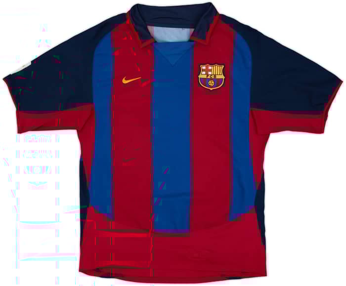 2003-04 Barcelona Home Shirt Ronaldinho #10 - 7/10 - (S)