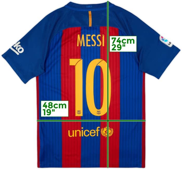 2016-17 Barcelona Home Shirt Messi #10 - 8/10 - (S)