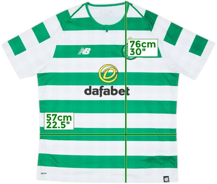 2018-19 Celtic Home Shirt - 8/10 - (XL)