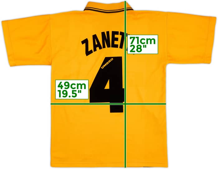 1996-97 Inter Milan Third Shirt Zanetti #4 - 7/10 - (S)